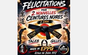 (n°85/86) 2 nouvelles ceintures noires - FFJ 93