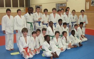 Le groupe Judo - benjamins et minimes
