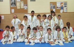 Les lauréats - ceintures blanches et jaunes