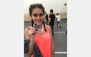 La médaille de bronze - France UGSEL - Louna - Collége St Joseph du Pré St Gervais