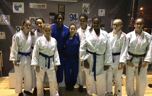 Stage Judo Bretigny - le groupe des féminines EPPG