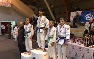 Loick médaille de bronze - Championnat du 93 FFJ - Minimes