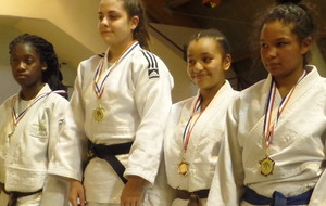 Marine médaille d'or - Championnat du 93 FFJ - cadettes