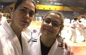 France UGSEL - Marseille - Laurence Commun le coach et Marine Calvet - médaillée de Bronze Cadettes - 63 kg