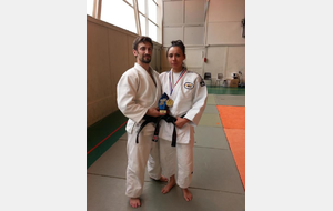 Baptiste Rinsant - 60 kg  catégorie M1 - vainqueur du tournoi A de Savoie vétérans - FFJ