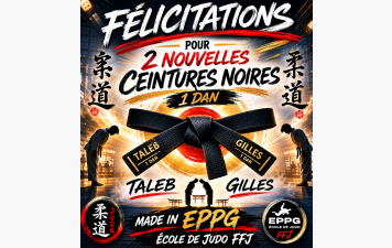 (n°85/86) 2 nouvelles ceintures noires - FFJ 93